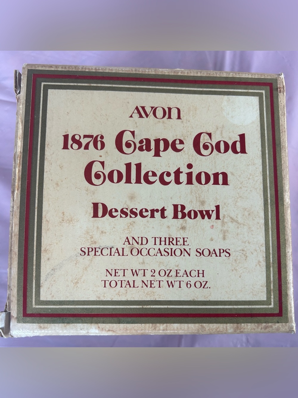 Vintage Avon 1876 Cape Cod Collection Dessert Bowl with White Soaps - Picture 8 of 9